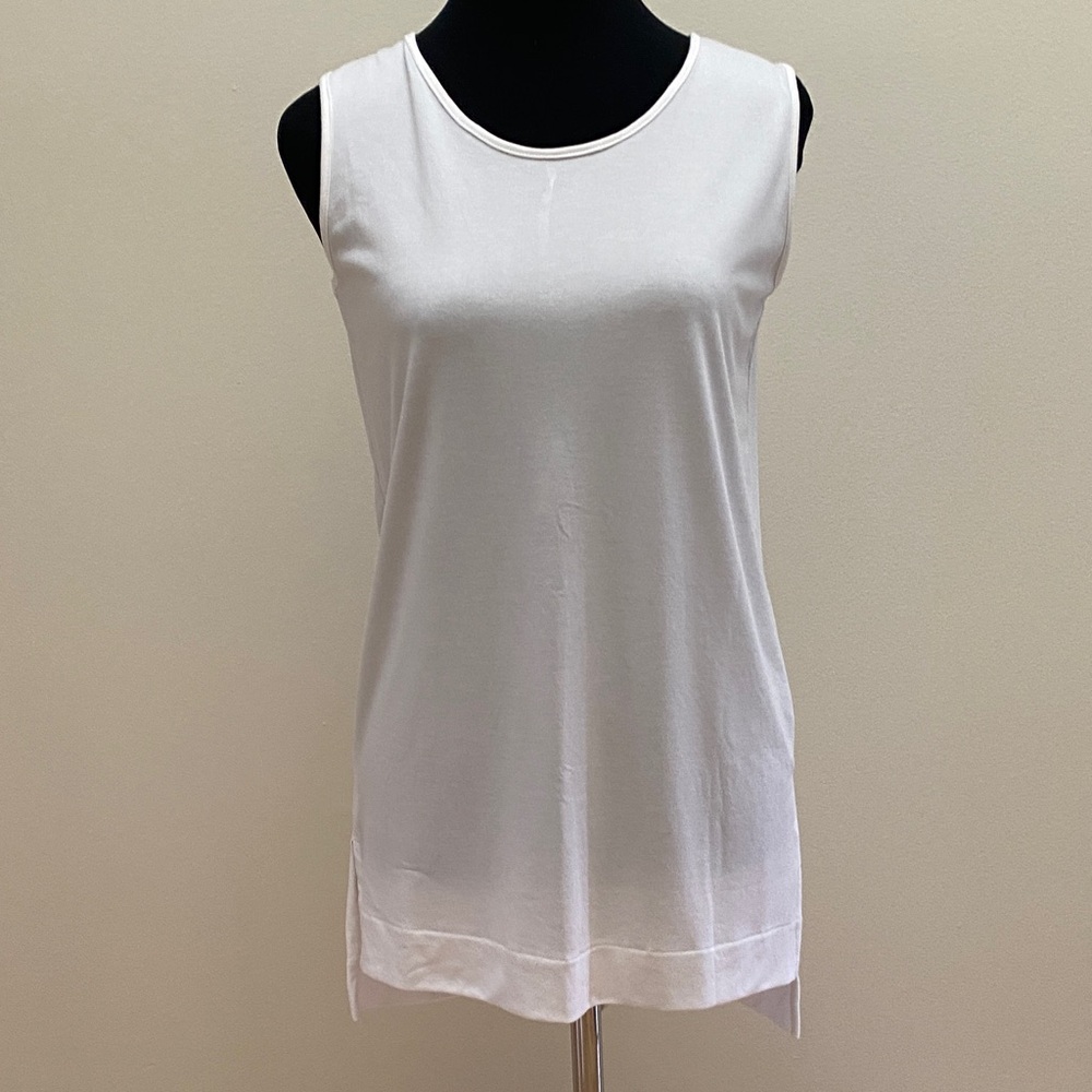 Sleeveless White Tunic